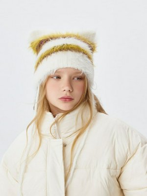 Шапка-чепчик с ушками для девочек, арт. 11872