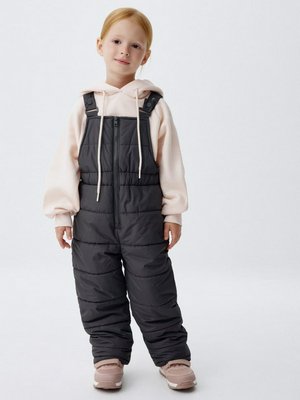 Зимний стеганый полукомбинезон для девочек, арт. 11879