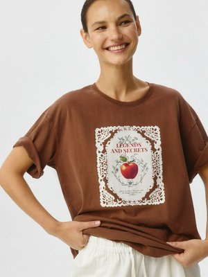 Футболка оверсайз с принтом, арт. 11886