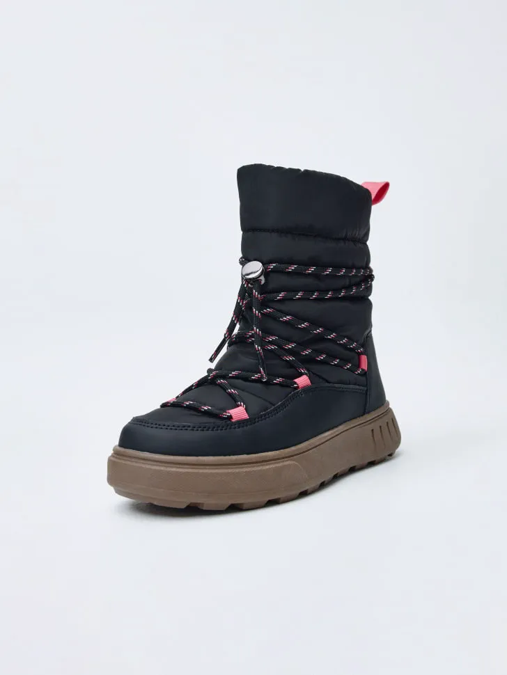 Зимние текстильные дутики для девочек, разноцветный, арт. 11942