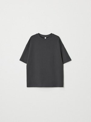 Базовая футболка оверсайз детская, темно-серый, арт. T-F-D-001