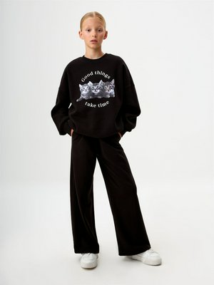 Широкие трикотажные брюки для девочек, арт. 11968