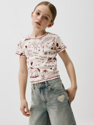 Футболка с принтом для девочек, арт. 11973