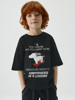 Футболка оверсайз с принтом для мальчиков, арт. 11995