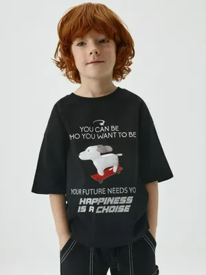 Футболка оверсайз с принтом для мальчиков, арт. 11995