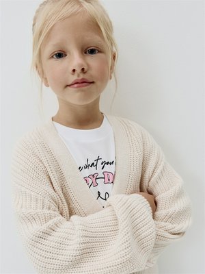 Базовый вязаный кардиган для девочек, арт. 11998