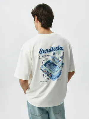 Футболка оверсайз с принтом, арт. 12020