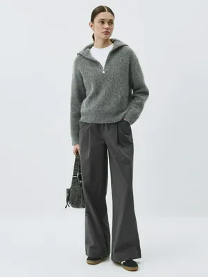 Широкие брюки на резинке, арт. 12050