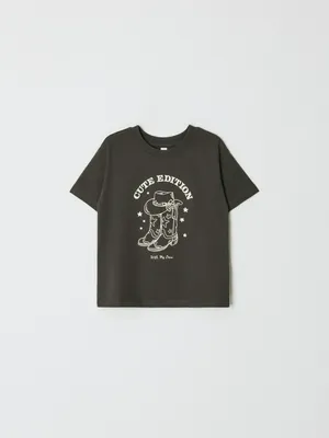 Футболка с принтом для девочек, арт. 12067