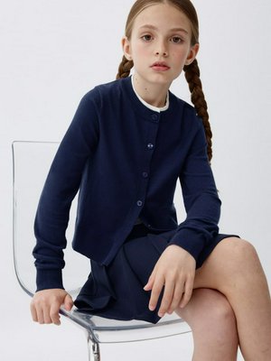 Кардиган с двойным воротником для девочек, арт. 12071