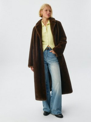 Шуба макси из искусственного меха, арт. 12089