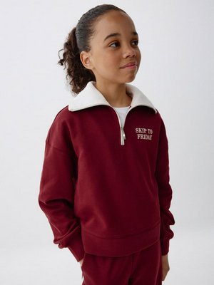 Свитшот с воротником на молнии для девочек, арт. 12090