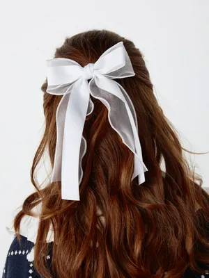 Заколка для волос с бантом для девочек, арт. 12096