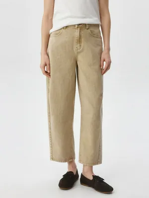 Укороченные джинсы Cropped barrel, арт. 12098