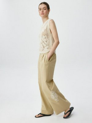 Брюки из хлопка с аппликацией, арт. 12100