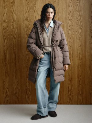 Пальто с натуральным утеплителем из пуха и пера, арт. 12120