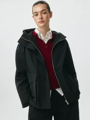 Парка с защитой от влаги, черный, арт. 12146