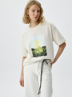 Футболка оверсайз с принтом, арт. 12218