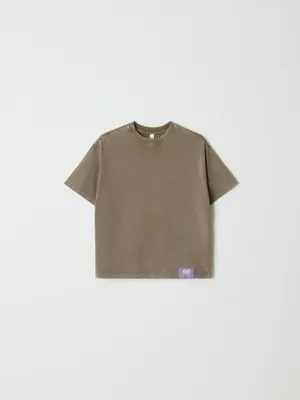 Футболка оверсайз с принтом на спине для мальчиков, арт. 12259