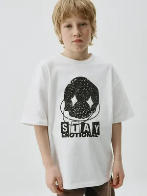 Футболка оверсайз с принтом для мальчиков, арт. 12369