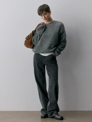 Джинсы Wide Leg с анималистичным принтом, арт. 12382