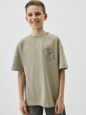Футболка оверсайз с принтом для мальчиков, арт. 12389