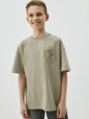 Футболка оверсайз с принтом для мальчиков, арт. 12389