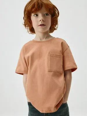 Базовая футболка с карманом для мальчиков, арт. 12406