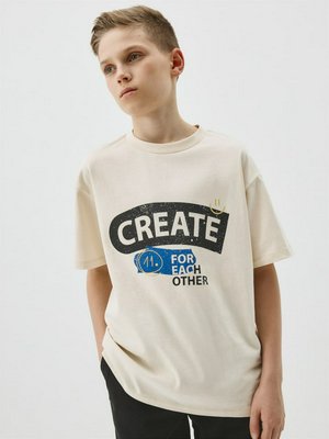 Футболка оверсайз с принтом для мальчиков, арт. 12412