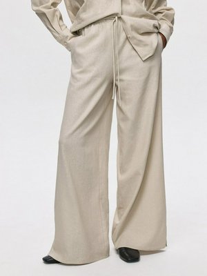 Широкие брюки из смесового льна, арт. 12426