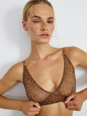Бюстгальтер из сетчатой ткани с принтом, арт. 12445