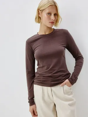 Лонгслив из смесового тенсела, арт. 12449