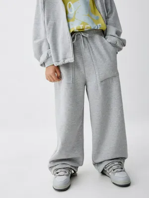 Трикотажные брюки оверсайз детские, арт. 12464