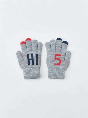Вязаные перчатки на подкладке детские, арт. 12466