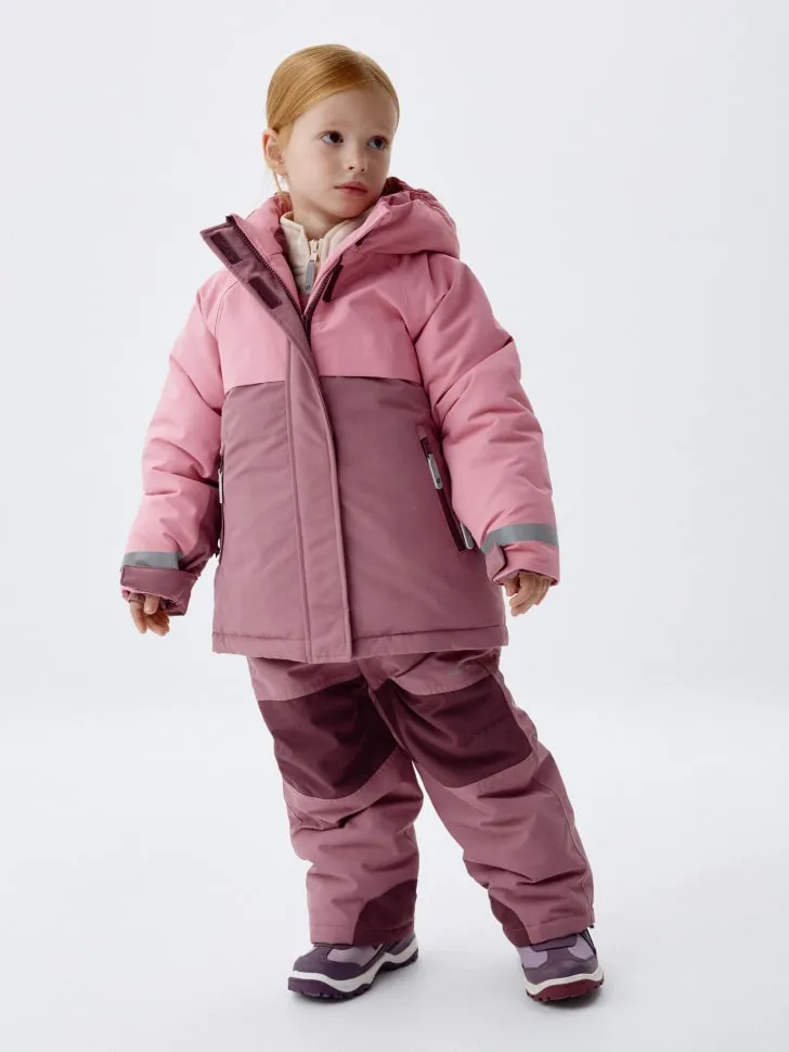 Горнолыжная куртка для девочек, розовый, арт. 12476