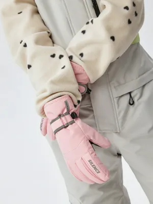 Перчатки из технологичной мембраны Seladrytex для девочек, розовый, арт. 12478