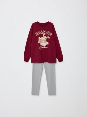 Пижама с принтом для девочек, арт. 12482