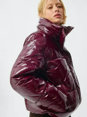 Стеганая лакированная куртка, арт. 12588