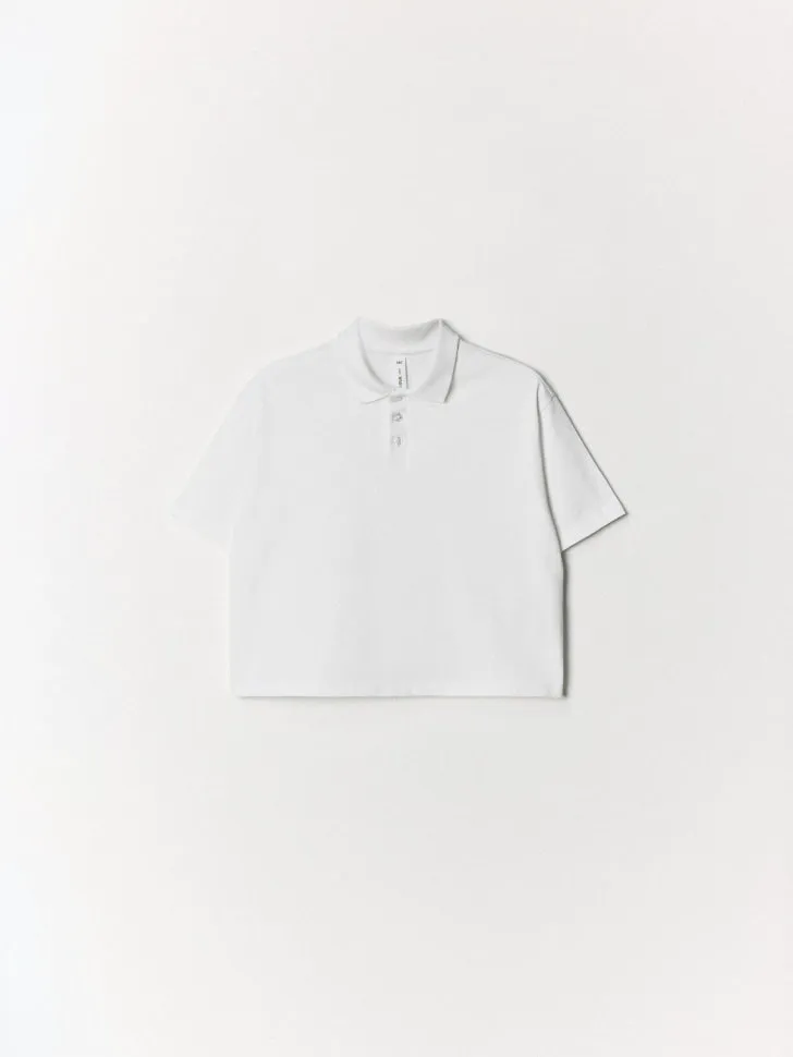 Поло оверсайз с короткими рукавами для девочек, арт. 12600