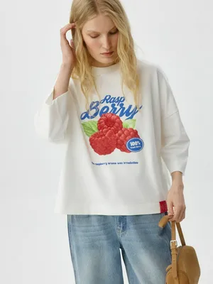 Футболка оверсайз с принтом, арт. 12621