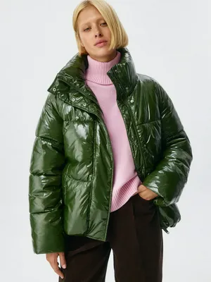 Стеганая лакированная куртка, арт. 12622