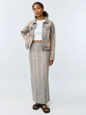 Джинсовая куртка с винтажной стиркой, арт. 12623