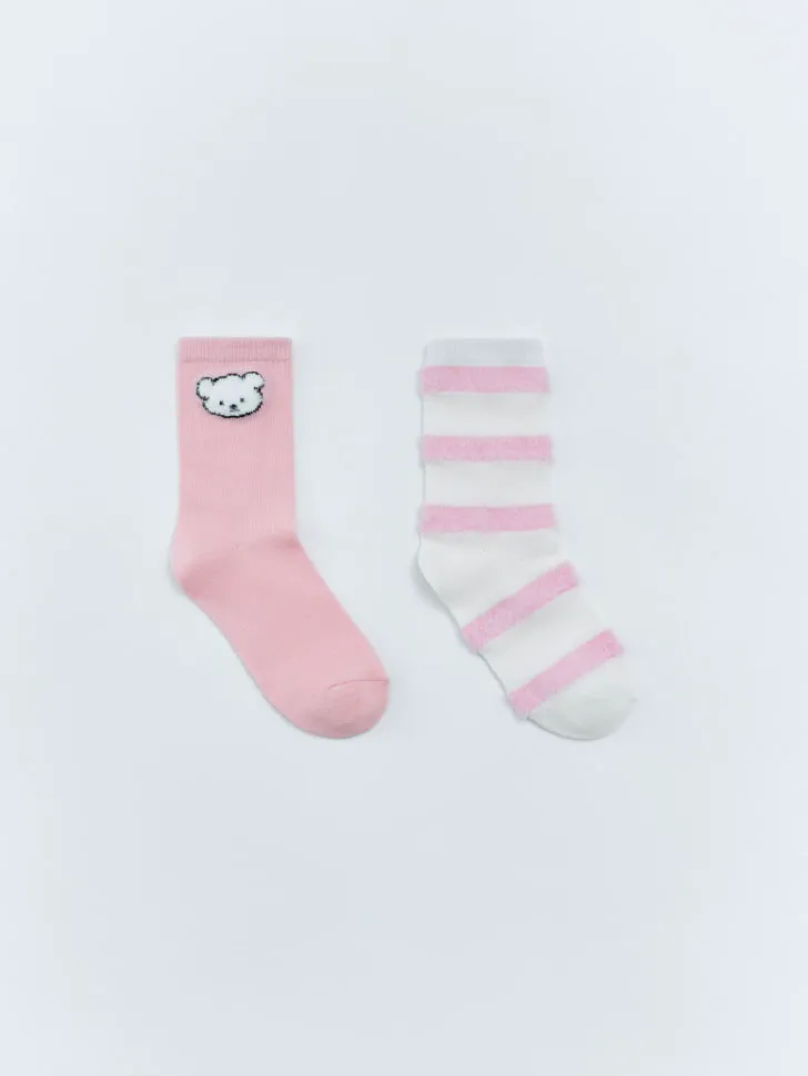 Набор из 2 пар гольфов, разноцветный, арт. 12630