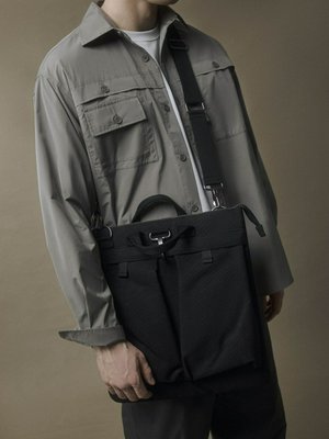 Черная сумка из плотной ткани, арт. 12632