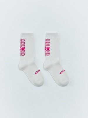 Носки с жаккардовой надписью, арт. 12634