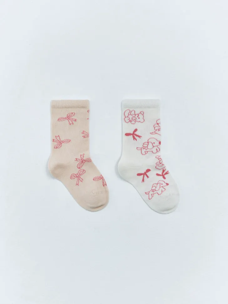 Набор носков для девочек, разноцветный, арт. 12636