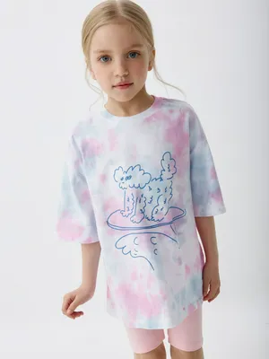 Футболка с принтом для девочек, арт. 12693