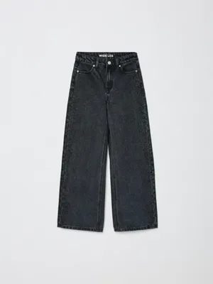 Джинсы Wide Leg со стразами, арт. 12697