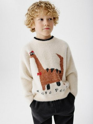 Пушистый джемпер с принтом, арт. 12707