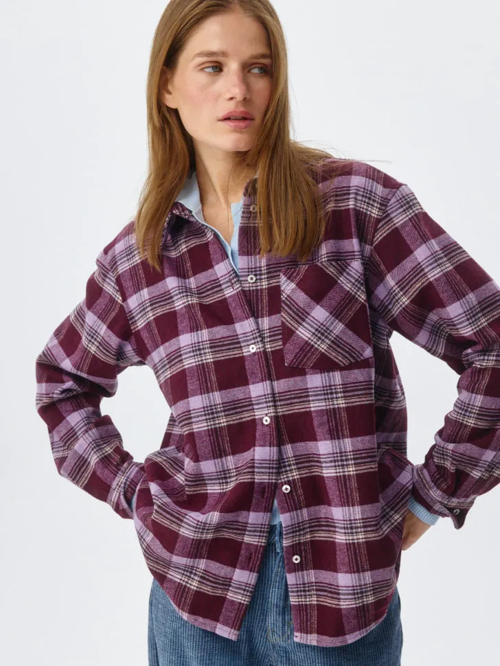 Фланелевая рубашка с шерстью, разноцветный, арт. 12719